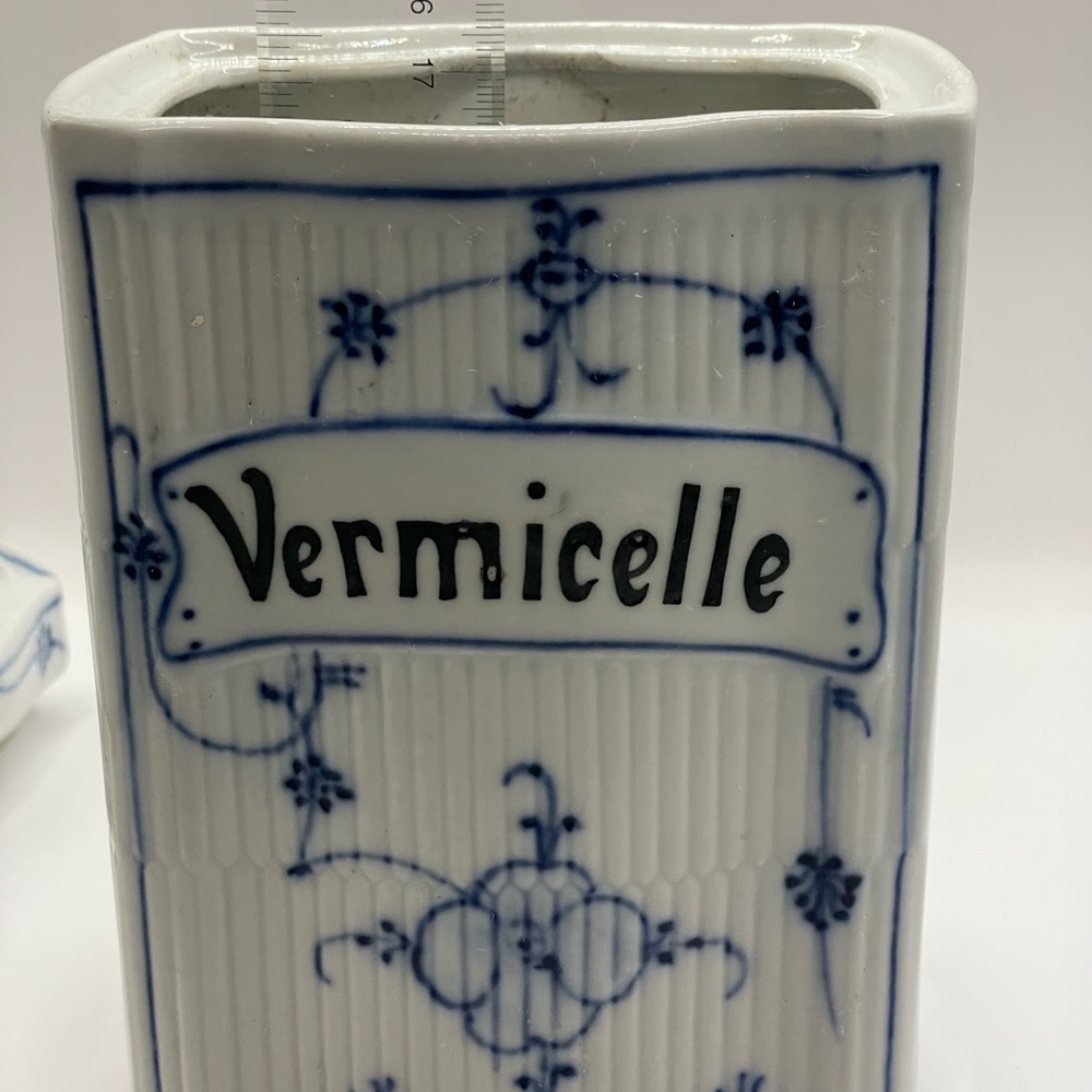 Extremely RARE 1920's French Vintage Porcelin box or Canister with Lid Antique - Picture 9 of 12